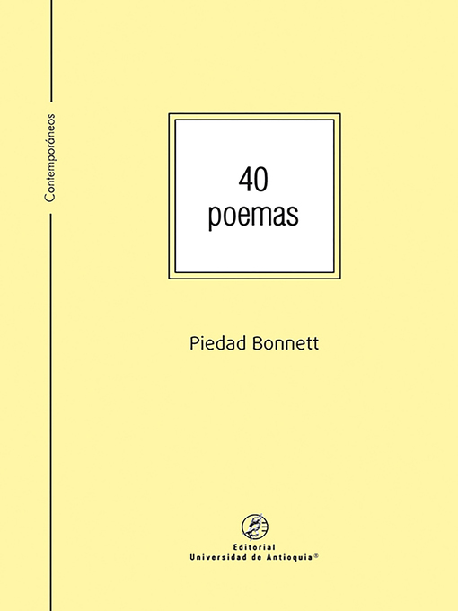Detalles del título 40 poemas de Piedad Bonnett - Lista de espera